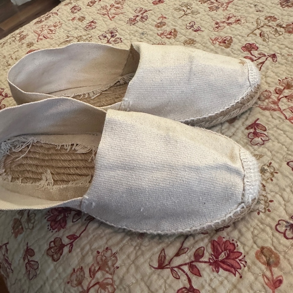 Women's Cream Espadrilles size 38